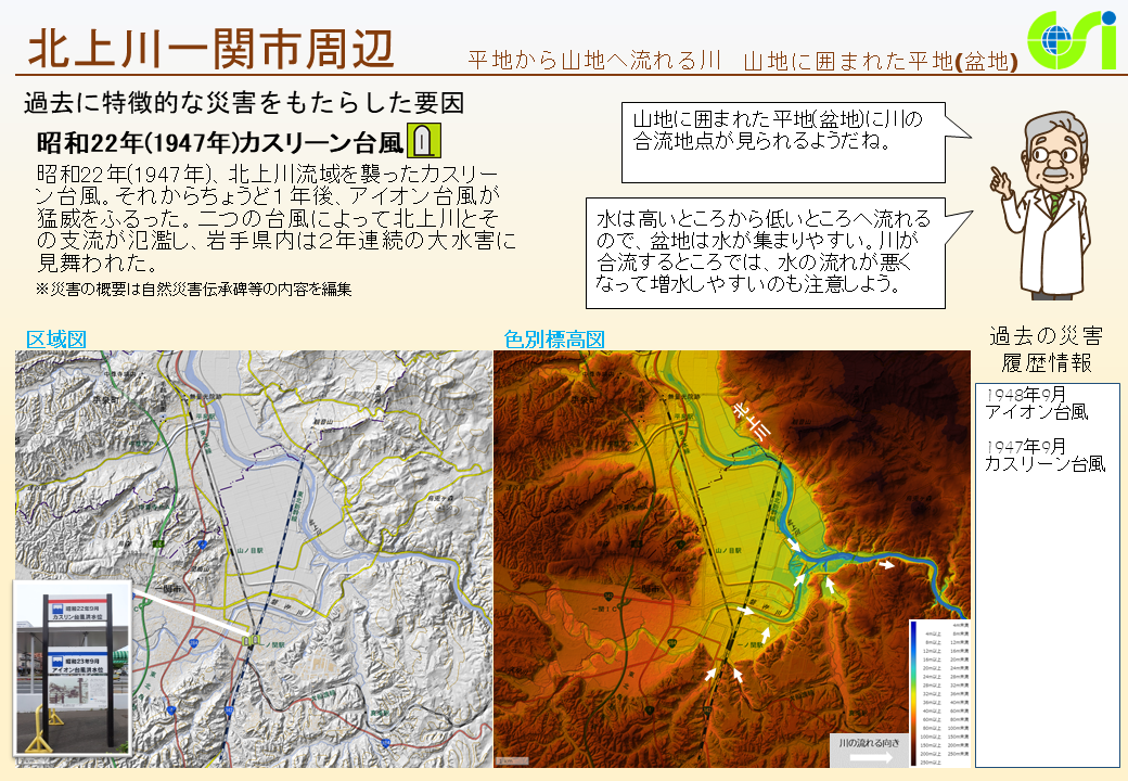 北上川一関市周辺特性図1