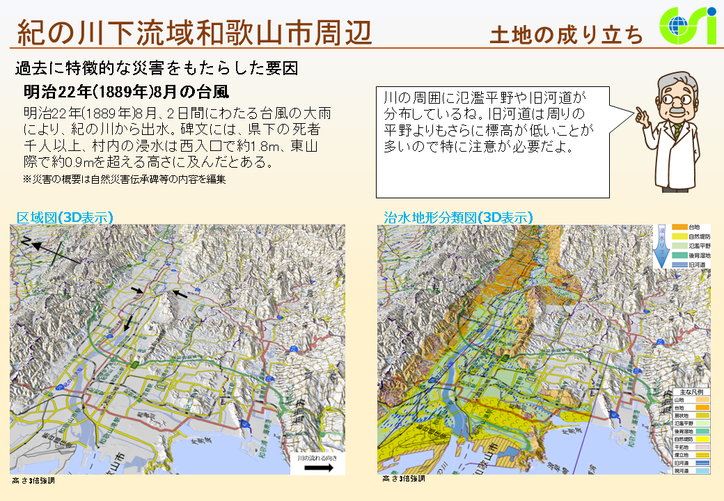 紀の川下流域和歌山市周辺特性図2