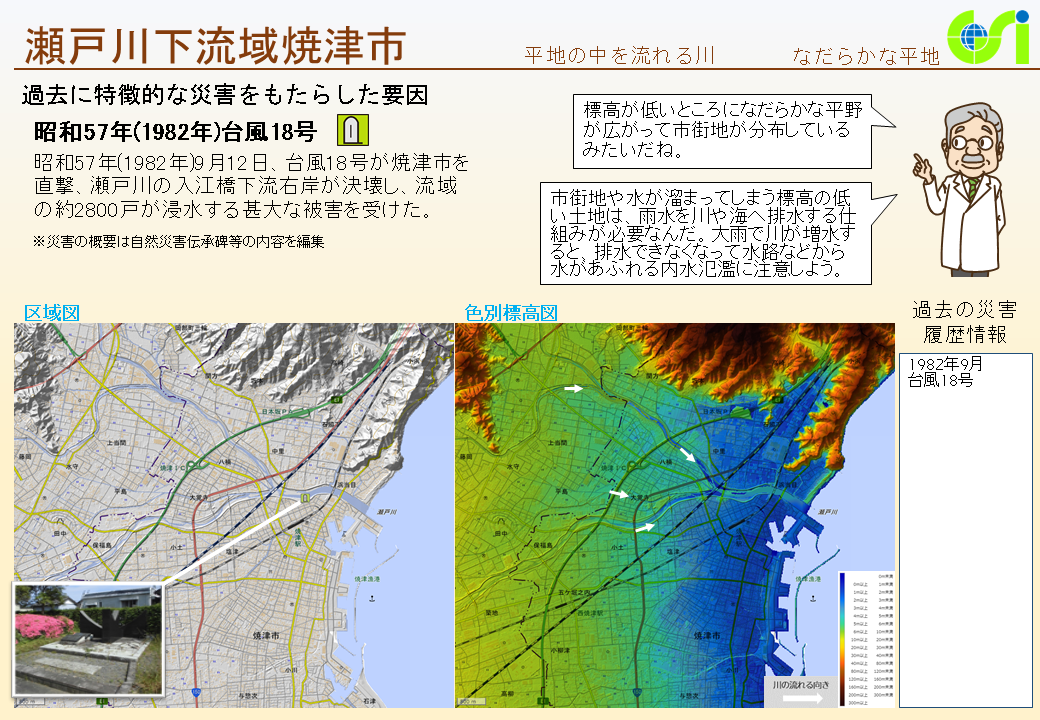 瀬戸川下流域焼津市特性図1