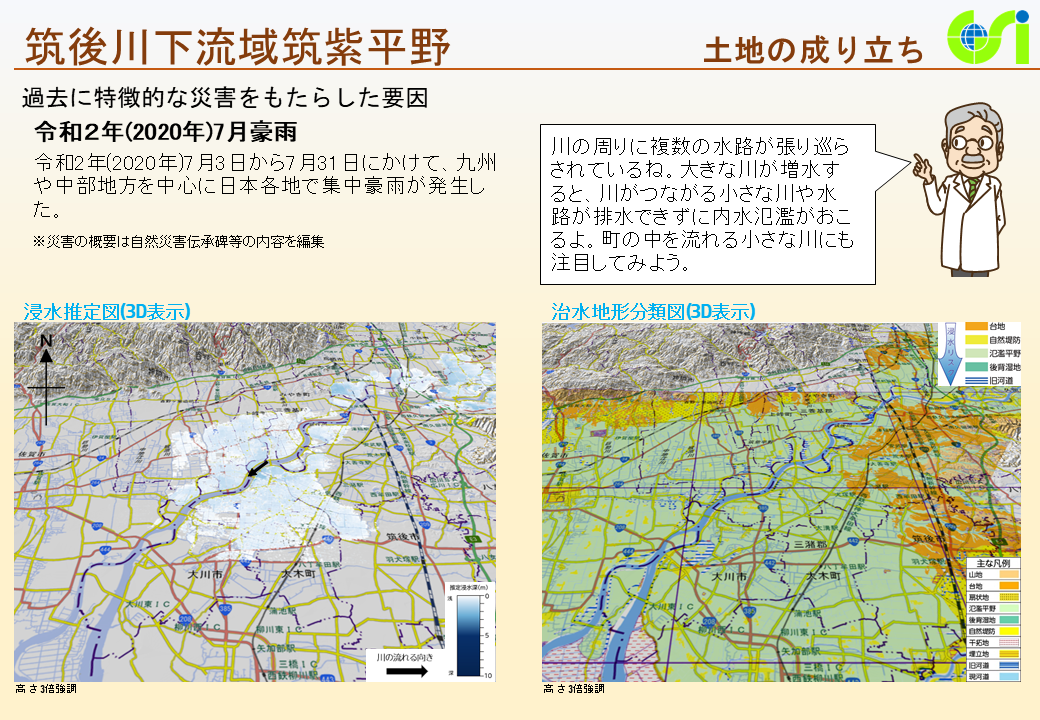筑後川下流域筑紫平野特性図2
