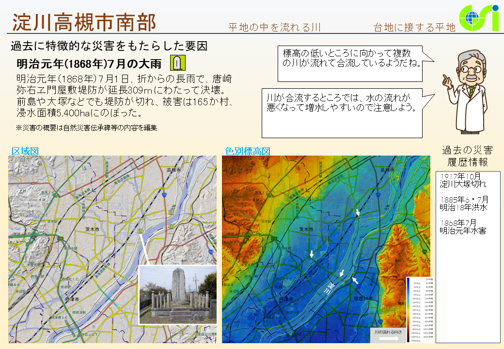 淀川高槻市南部特性図1