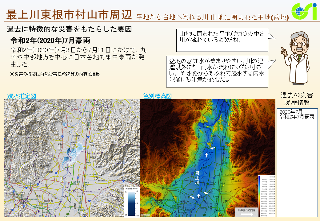 最上川東根市村山市周辺特性図1