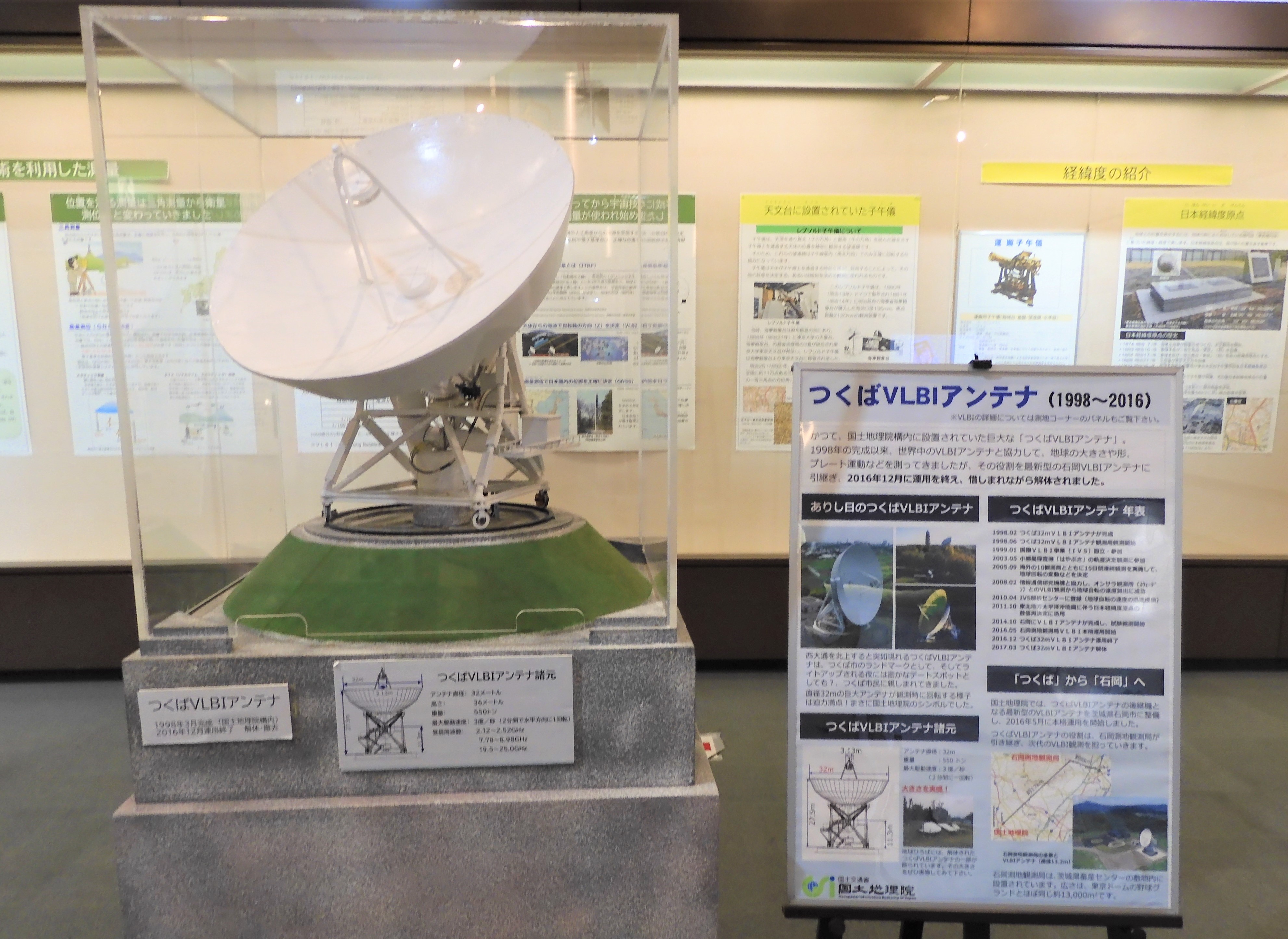 写真：つくばVLBIアンテナ模型