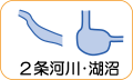 地図記号：2条河川湖沼バナー