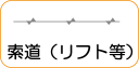 地図記号：索道（リフト等）