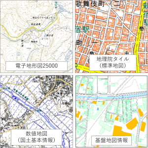 主な地図の画像