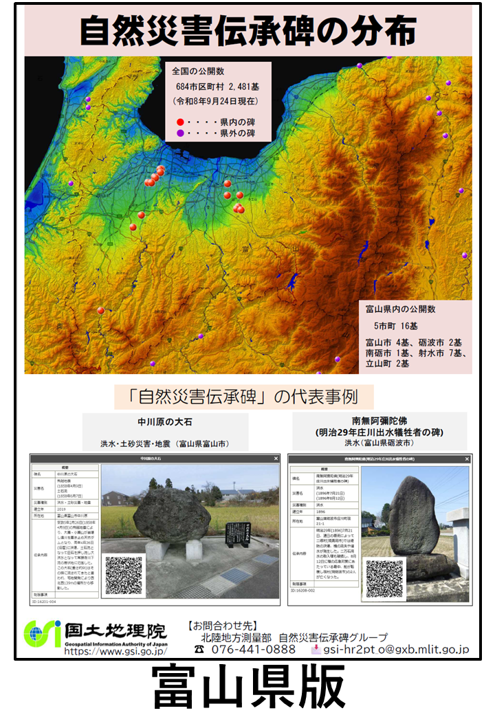 富山県自然災害伝承碑チラシ（PDF形式：1.4MB）