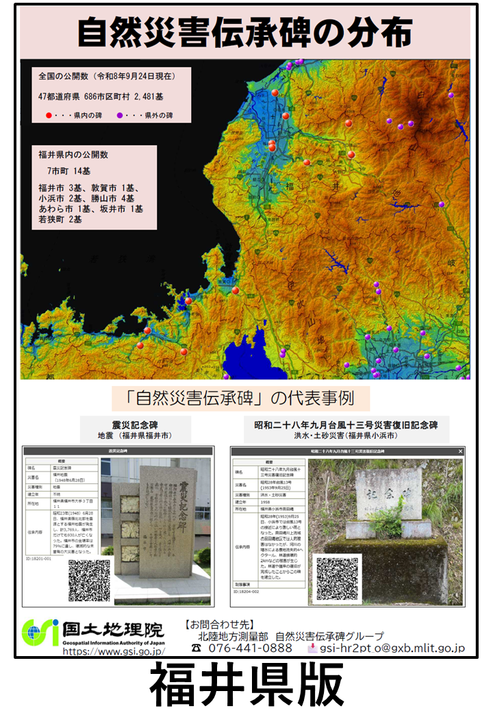 福井県自然災害伝承碑チラシ（PDF形式：1.1MB）
