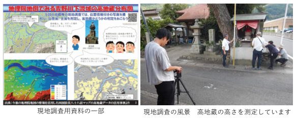 現地調査の様子