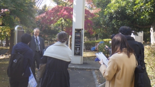 電子基準点見学の様子