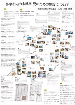 作品名：多摩市内の未就学児のための施設について