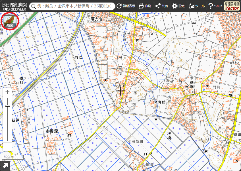 利用方法　画像1　「地図」をクリック
